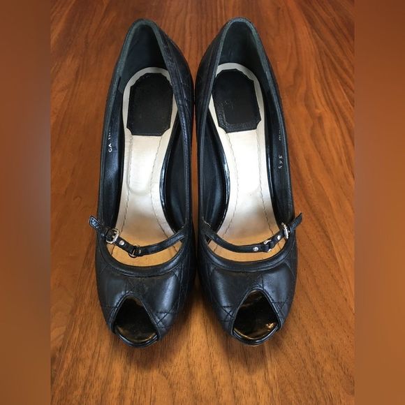 Dior Leather Heels Size 6.5 - Picture 1 of 3